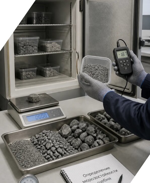 Определение морозостойкости щебня в Краснотурьинске от 3722 р. | ЭкспертизаРоссия