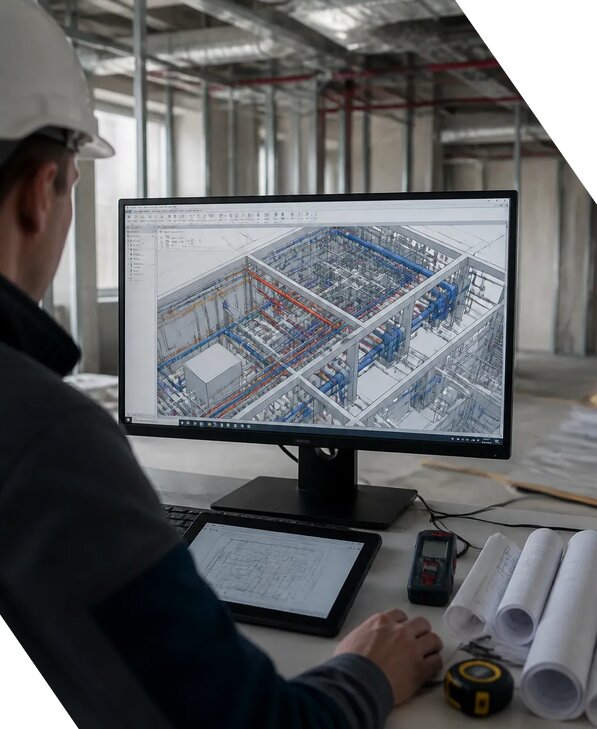 Создание BIM модели инженерных сетей для объектов в Краснотурьинске